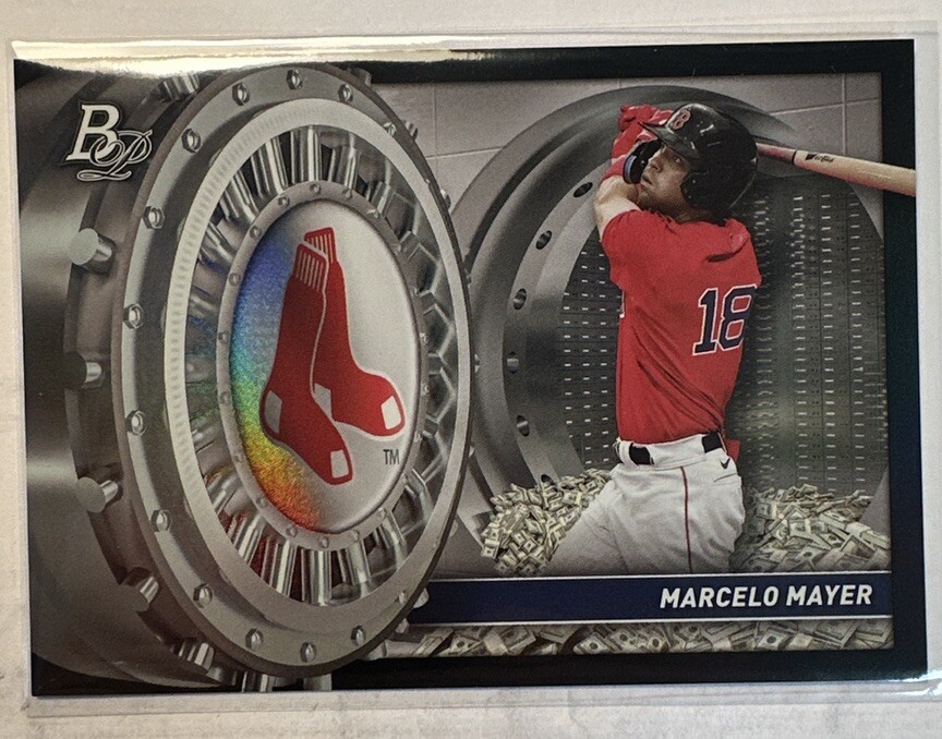 Marcelo Mayer 2023 Bowman Platinum Treasures In The Vault Rookie TV-4 Black Foil