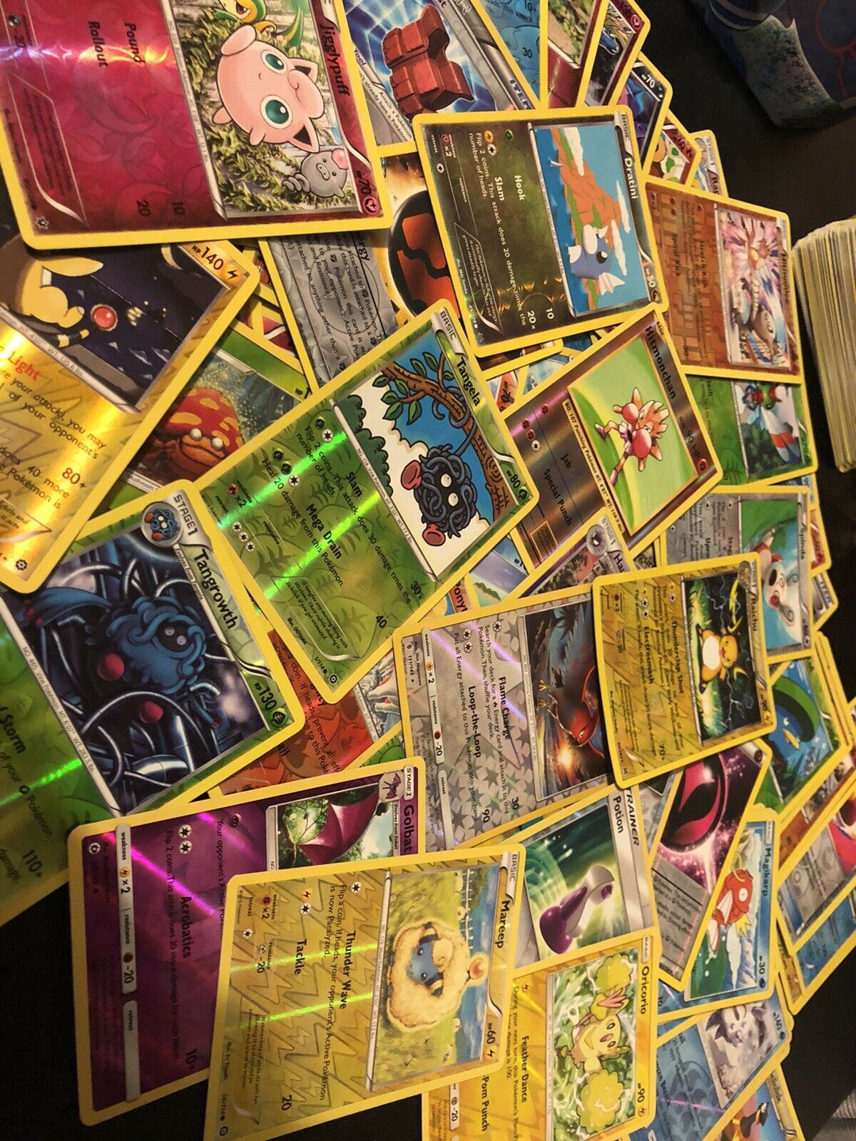 50x Mixed Random Pokemon Cards Holo Rare Shiny Cards Bundle TCG No Duplicates!✅