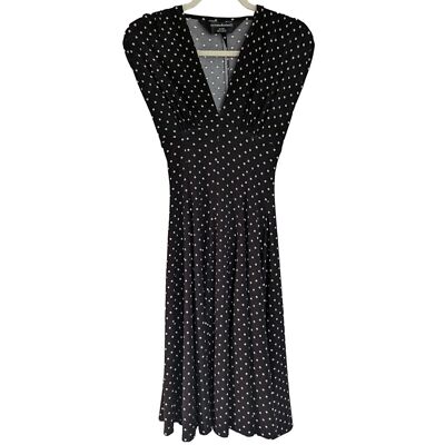 norma kamali belted checked midi dress Norma Kamali Checked Midi Dress In Black - 30% Off