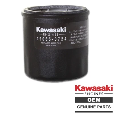 Genuine OEM Kawasaki 49065-0724 Oil Filter (Replaces 49065-7010)