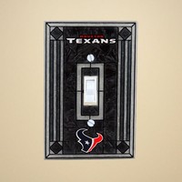 Houston Texans Art Glass Switch Cover - Black - Nfl on sale Houston Texans Art Glass Switch Cover - Black - Nfl on sale