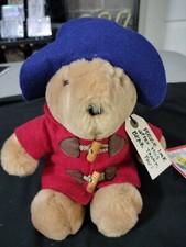 Vintage Paddington Bear Kids Gifts Sears With Tags Red Blue Plush Stuffed Toy