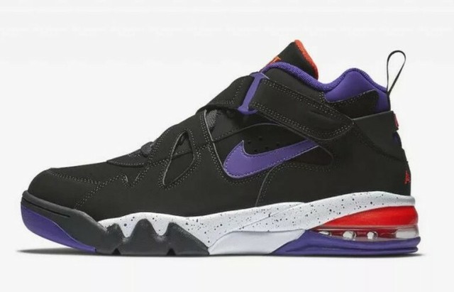Charles Barkley Shoes Nike Air Ce 180 Mid Grey/Purple/Black For Sale , New Jordan Shoes, Air 