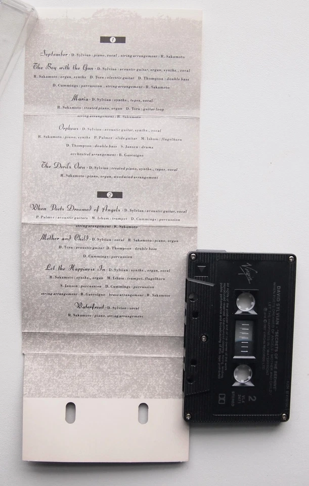 DAVID SYLVIAN - SECRETS OF THE BEEHIVE (VIRGIN VL42471) 1987 CANADA CASSETTE - Изображение 3 из 3