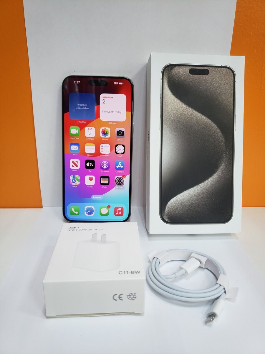 Apple iPhone 15 Pro Max - 512GB - Natural Titanium (Unlocked Apple iPhone 15 Pro Max - 512GB - Natural Titanium (Unlocked