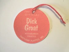1950's 60's Dick Groat Hartland Baseball  figure custom  Hang Tag 