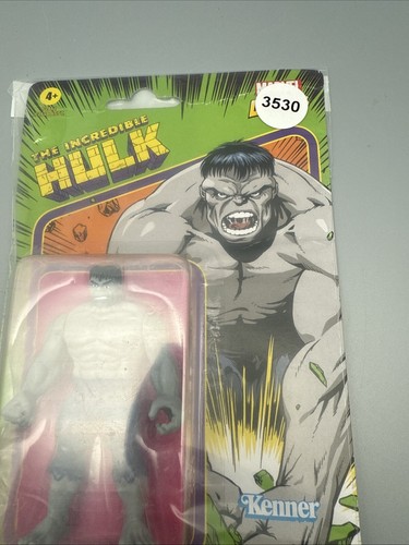 Figura de acción retro de Hulk de Marvel Legends Kenner Hasbro de 3,75 pulgadas nueva sellada - Imagen 12 de 12