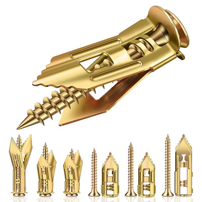 80pcs Self Drilling Drywall Anchors and Screws Kit, 2025 Upgraded 3 Sizes Heavy 