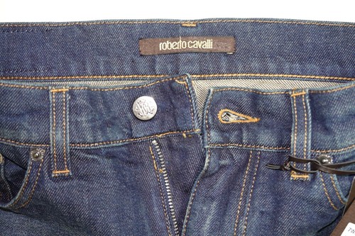328 $ NEU Roberto Cavalli Jeans blau W30" x L34" gerades Bein - Bild 4 von 12