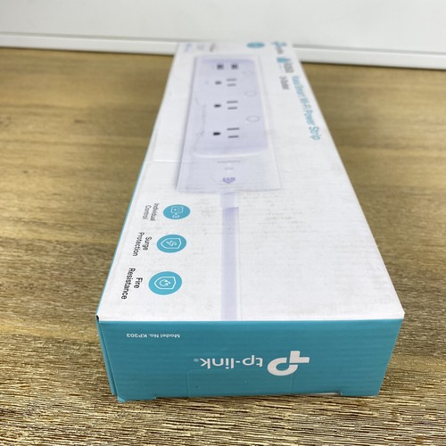 Kasa Smart Plug Power Strip KP303 Surge Protector  USB - Picture 4 of 6