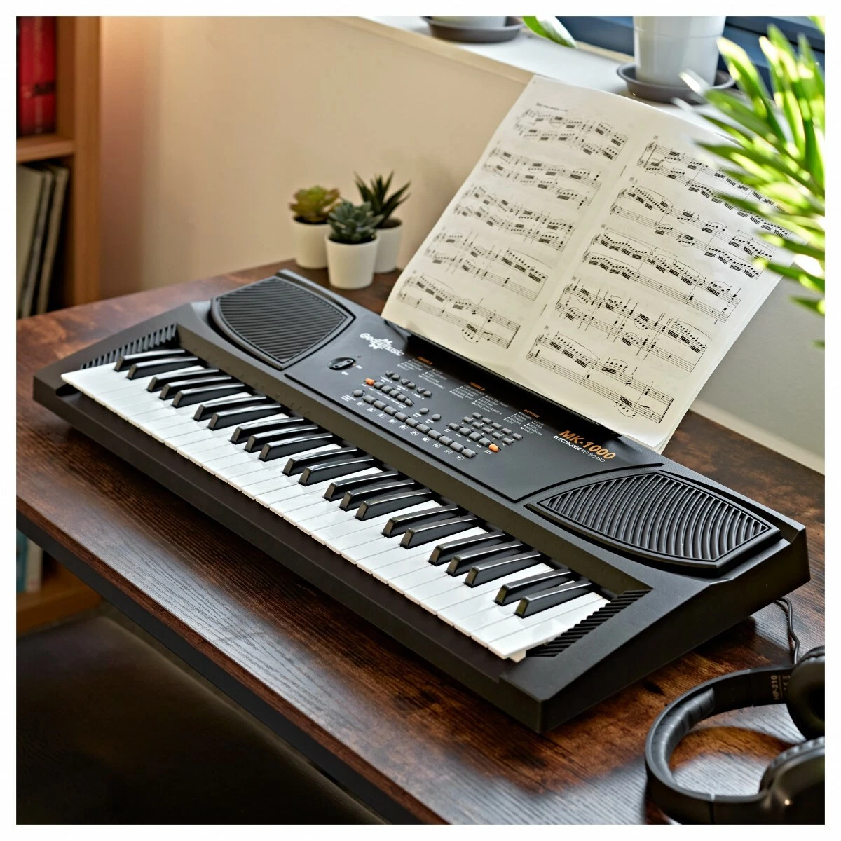 MK 1000 54 key Portable Keyboard by Gear4music Starter Pack