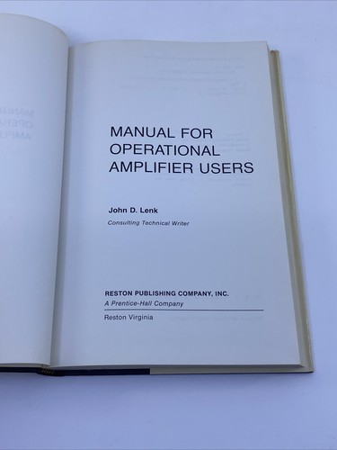 MANUAL FOR OPERATIONAL AMPLIFIER USERS John D Lent 1976 - Imagen 12 de 21
