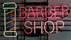 Barber Shop Hair Salon Open 24"x20" Neon Sign Light Lamp Garage Bar Collection