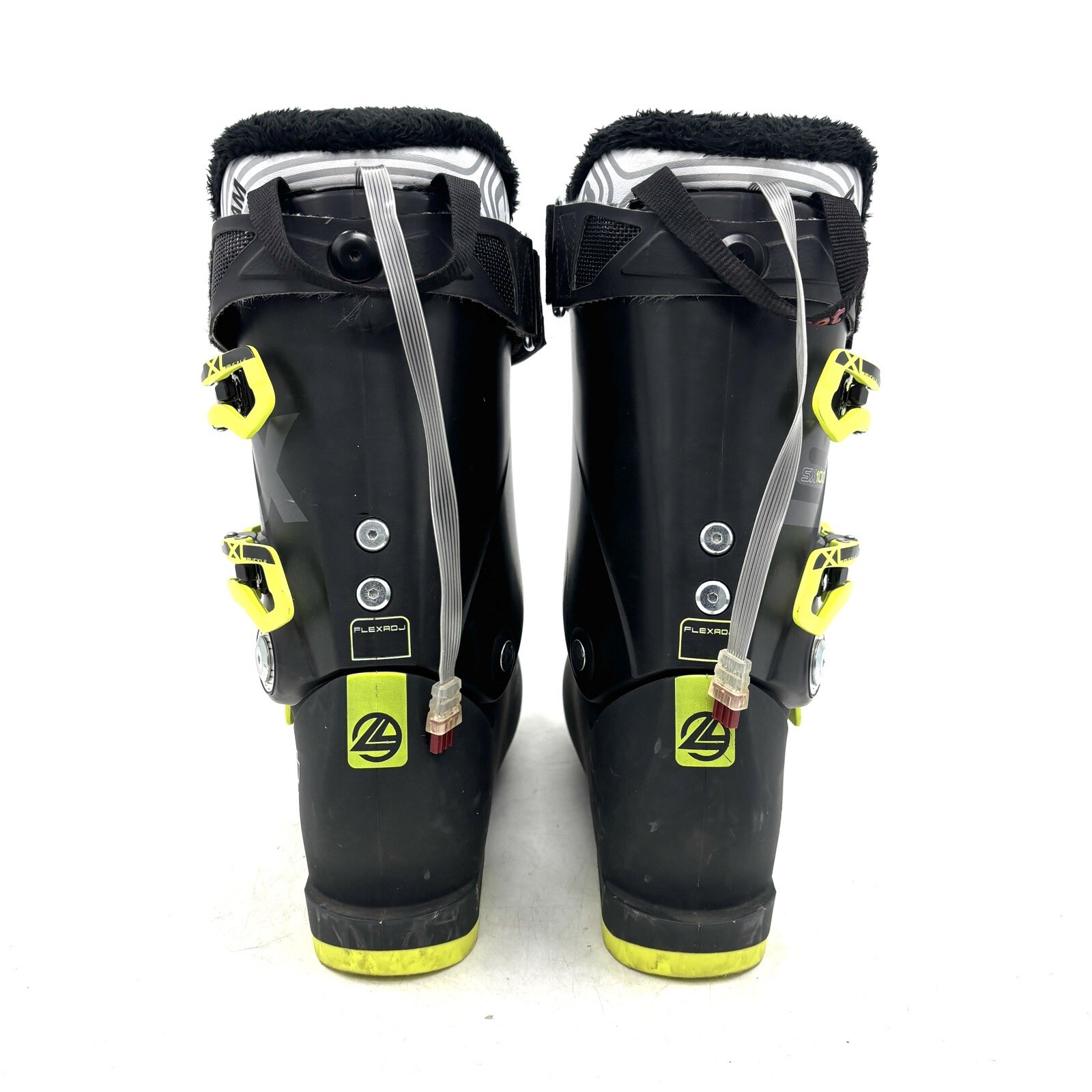 SALOMON Lange Surefoot SX100 Black Yellow Downhill Ski Boots Men's Size 25.5
