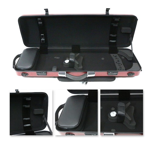 High-grade 4/4 Violin Case Full Size Carbon Fiber Hard Shell With Tags Durable - Afbeelding 15 van 21