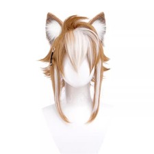 Genshin Impact Gorou Wig Ears Hair Hoop Hairpin Anime Cosplay Prop Short Hair