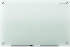 Glass Whiteboard, Non-Magnetic Dry Erase White Board, 4' X 3', Frosted Surface,