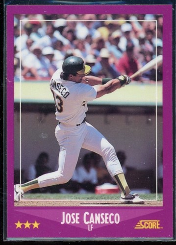 Very RARE Jose Canseco 1988 Score Glossy Card #45 NM-MT+ A's 5,000 Sets
