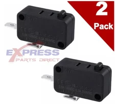 (2 Pack) EXP497 Micro Switch 16A  125/250VAC, 1/2 HP, Normally Open