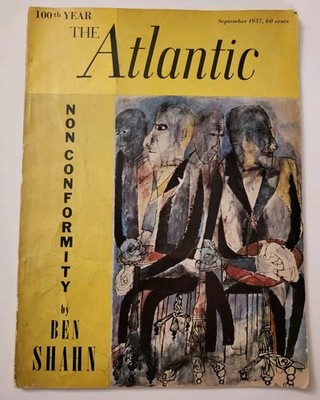 The Atlantic Art Magazine September 1957 VTG By Ben Shahn