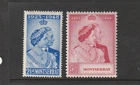 (A462) Montserrat - 1948 Silver Wedding Set Un-Mounted Mint