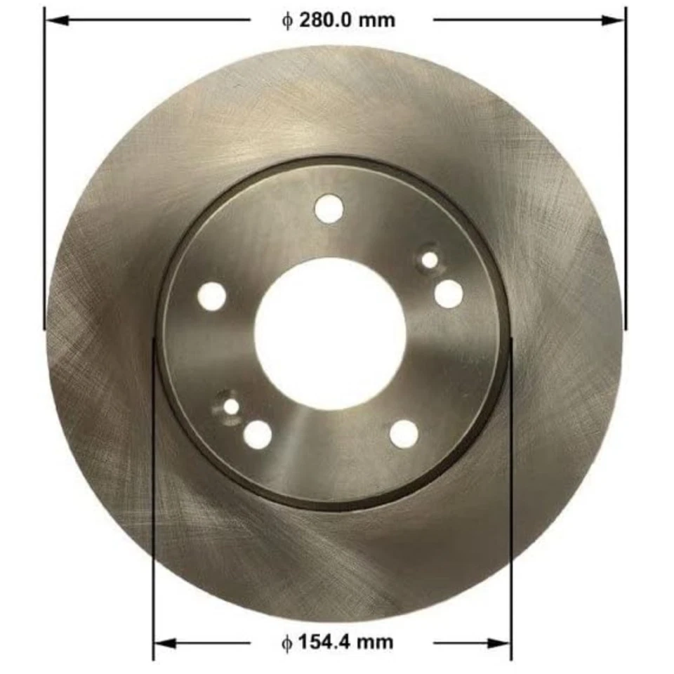 Rotor de freno delantero Bendix Premium PRT6148 Hyundai Elantra 2011-2020 Kia Soul 2022 Foto 3 de 4