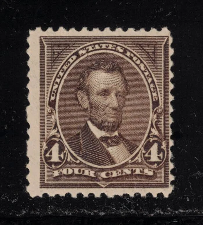 4 Cent Lincoln Stamp Indiana Unused US Stamps (19th Century) for