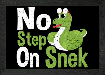 No Step On Snek Gerahmtes Wandbild Poster Leinwanddruck Bild