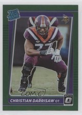 2021 Panini Donruss Rated Rookie Optic Holo Green Preview Christian Darrisaw 0cz