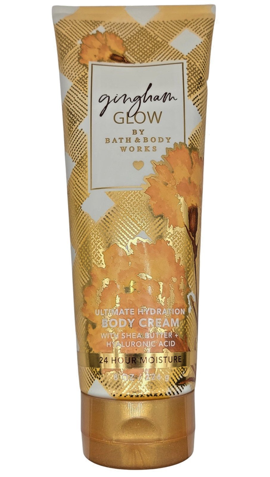 Bath & Body Works GINGHAM GLOW 24H Hydration Body Cream 8 oz