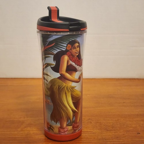 Starbucks Coffee Hawaii E Koma Mai Hula Girl 2007 Travel Tumbler 16oz 473ml - Picture 3 of 10