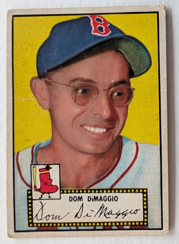 Dom DiMaggio [Black Back] #22 1952 Topps card