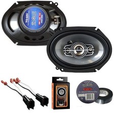 Absolute TQ-684 6"x8" 600W Speakers Harness Fit 2005-07 Ford F250/350/450/550