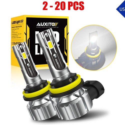 2-20X AUXITO H11 H8 H9 LED Headlight Bulb High-Low Beam 6500K White Lamp Canbus