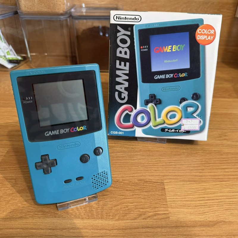 Nintendo Game Boy Color Handheld Teal / Blue Japanese Model CGB 001 Boxed Tested