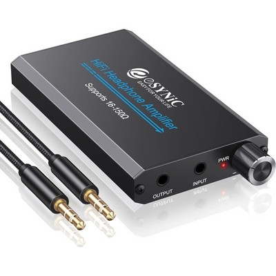 Kopfhörer Verstärker Mini 16-150Ω tragbar Audio AUX Akku MP3 Smartphone