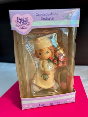 NEW! Precious Moments Congratulations Graduate 3  resin roses butterfly (2000)