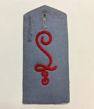 Ca 1914 WWI Era German Army Shoulder Board Zeppelin Luftschiffer Bat. 3 Prussian