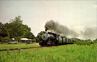 Southern Railway 2-8-0 No. 630 Steam Excursion 1968 Postcard Branchville SC
