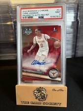 2023 Bowman Chrome U Chris Johnson Red Auto # 4/5 Psa 9 
