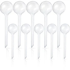 10 Pcs Clear Plant Watering Globes,Plastic Self-Watering Bulbs,Flower Automat...