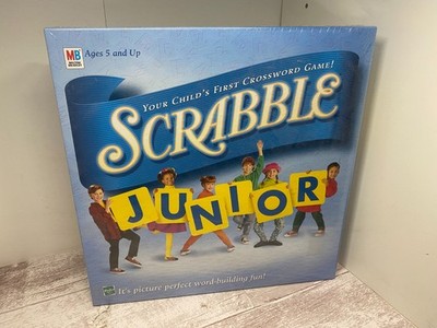 NEW! Vintage 1999 Scrabble Junior Hasbro Board Game Sealed Milton Bradley 5 & up