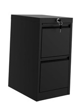 38" Heavy-Duty Rolling Garage Storage Cabinet - Locking Metal 30" Dark Black