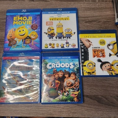 Blu-ray  Lot Kids Movies Emoji Movie Minions Despicable Me Planes Croods
