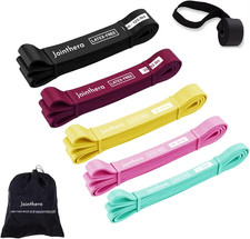 Premium Latex Free Resistance Bands for Working Out - Set of 5 Carrying Bag