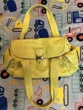 Michael Kors Pebbled Leather Double Handle Satchel Lemon Yellow Handbag