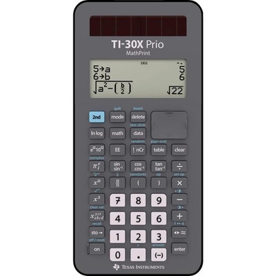 TEXAS TI30X Prio MathPrint wissenschaftlicher Taschenrechner Schwarz/Grau