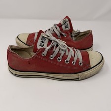 Vintage Converse Chuck Taylor All Star Low Red Canvas Sneakers Men s 7 Women s 9
