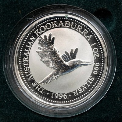 Australia 1996 Foundation S Privy Mark Coin 1 oz .999% Silver Kookaburra + Bonus