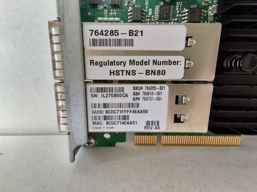Zestaw 10 podwójnych portów HP 544FLR 2x40Gb FlexibleLOM Infiniband PCIe Adapter - Zdjęcie 4 z 5